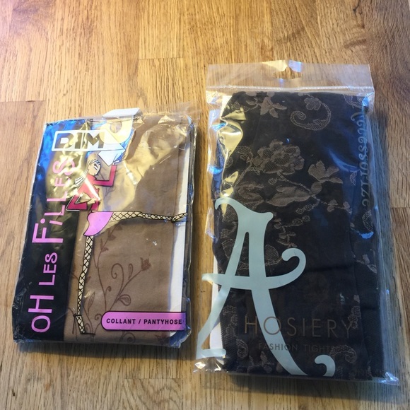 Boho floral pantyhose