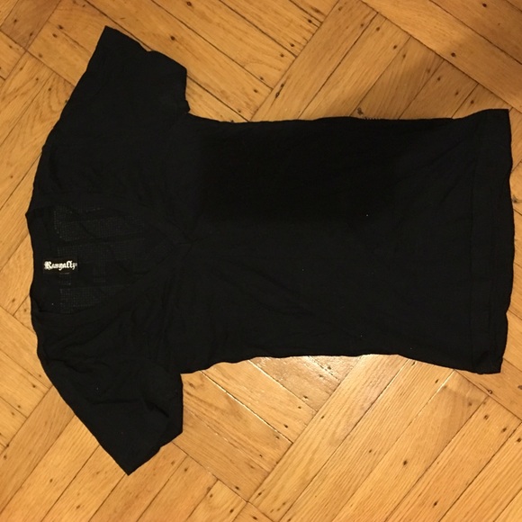Black Rhinestone Tee - Picture 2 of 4