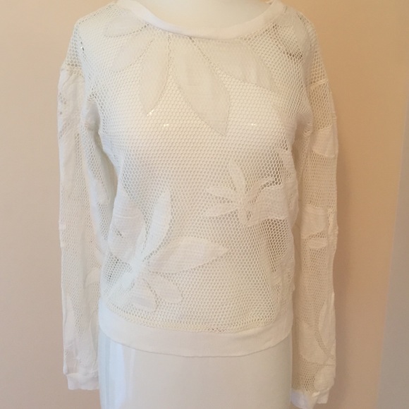 Mesh long sleeved shirt