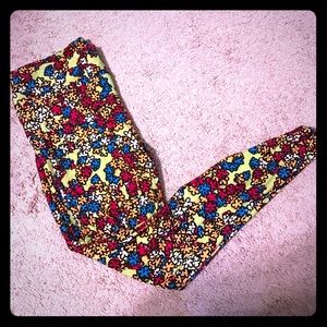 TC flower print lularoe leggings