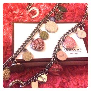 Coach necklace and bracelet set