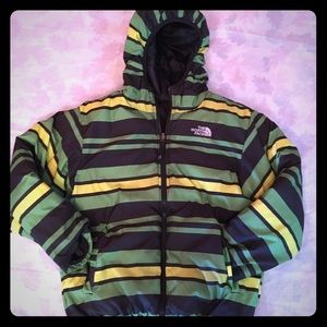 Reversible "north face " puffer coat