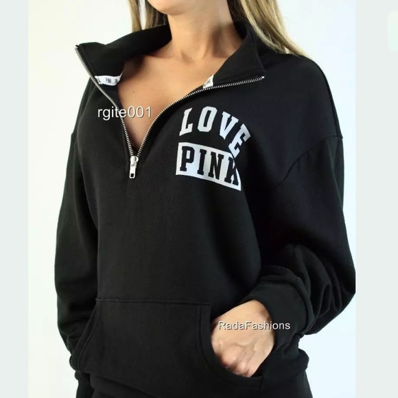 Victoria's Secret  pink 1/4 zip