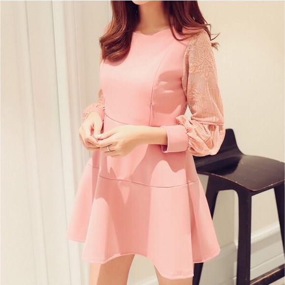 Nursing Dress (Breastfeeding) Black, Gray, Pink - Picture 3 of 4