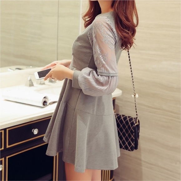 Nursing Dress (Breastfeeding) Black, Gray, Pink - Picture 4 of 4