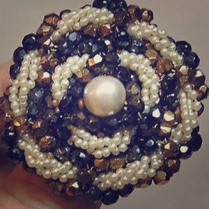 Rare antique 2" diameter Vendome brooch