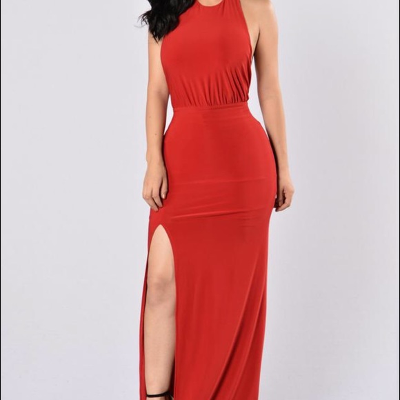 Backless Red dress