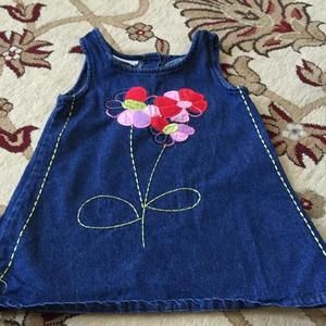 Girls Jean dress size 24m
