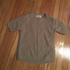 Vintagey pompom sweater.