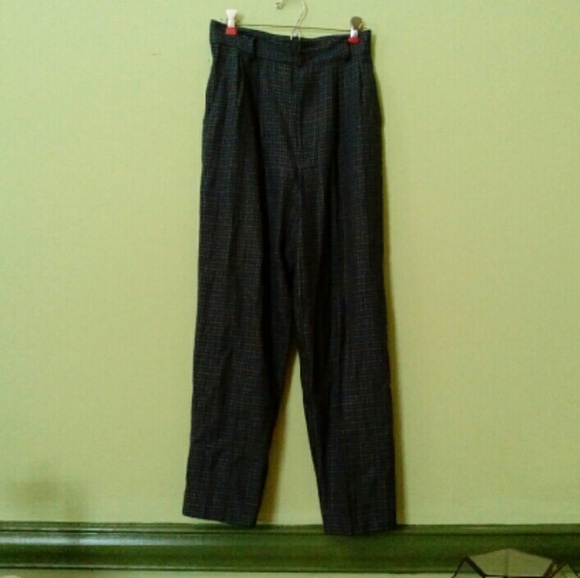 Vintage plaid pants