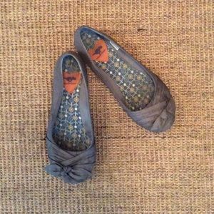 Rocket Dog Grey Bow Tie Flats