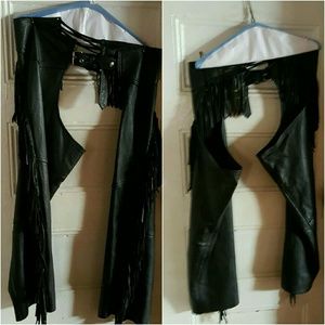 Women's biker chaps