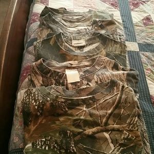 Lot or Bundle of 5 Camo shirts