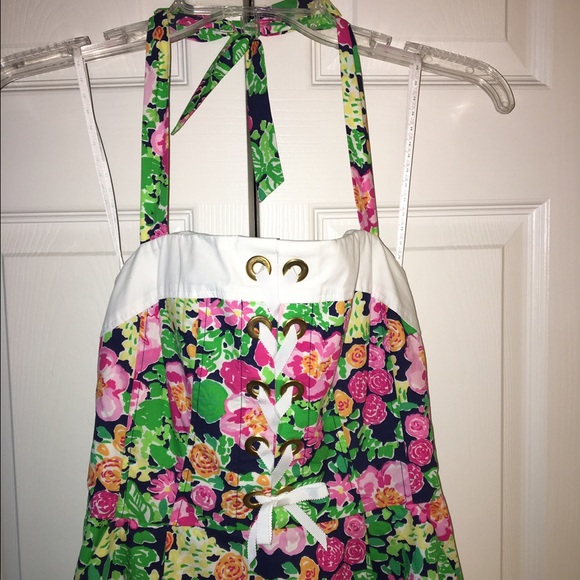 Lilly Pulitzer Halter Floral Dress 🌺 - Picture 2 of 4