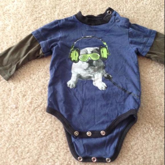 Kapital K long sleeve bulldog onesie!