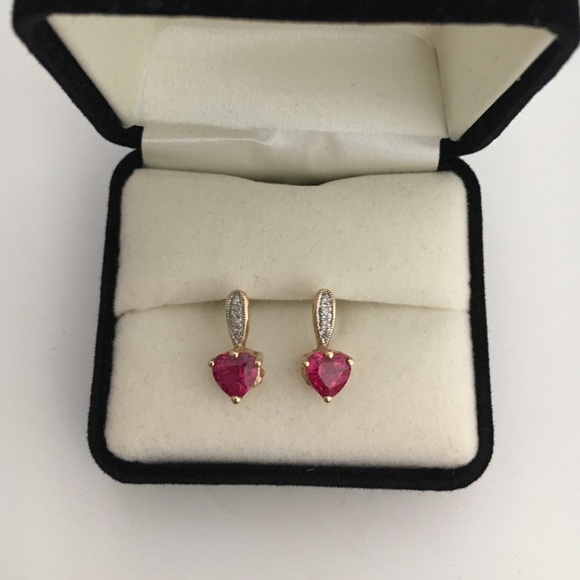 ruby earrings