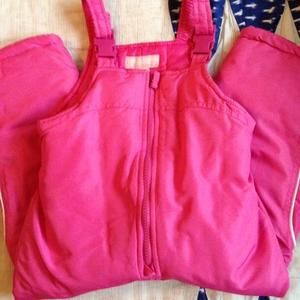 London Fog. Ski Bibs. Pink. 4T.