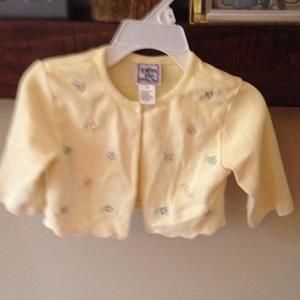 Cotton Cropped Sweater. Great for Easter. NWOT. 3T.