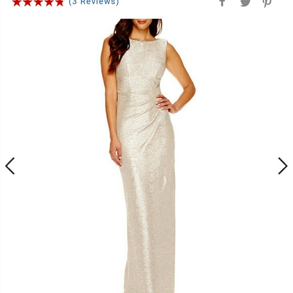 Champagne bridesmaid dress
