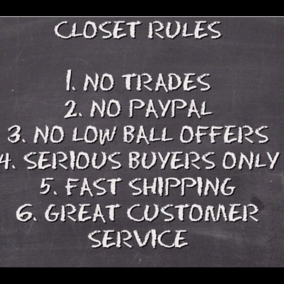 Closet rules! Please read!
