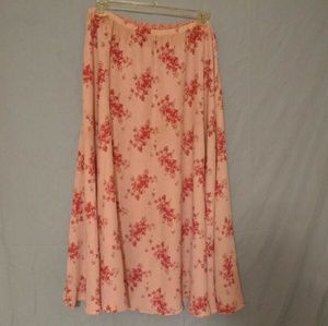 Reversible Coldwater Creek floral skirt