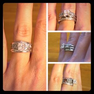 Diamond Wedding & Engagement Ring set