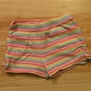 Rainbow Striped Shorts