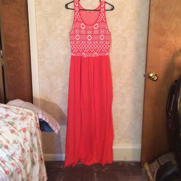 Orange Aztec Maxi