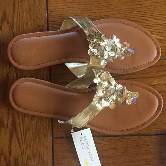 Gold sandals!