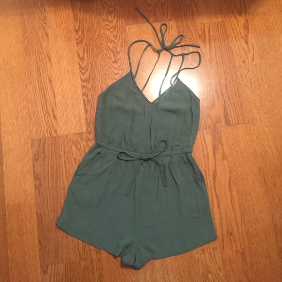 Forever 21 Green Romper