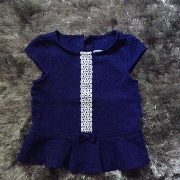 Janie and Jack peplum top girl 3T