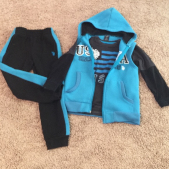 U..S. Polo Assn. boys size 5/6 matching set