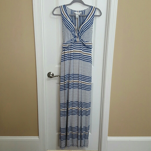 Studio M Striped Maxi Dress