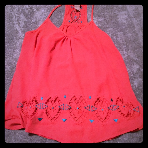 Daytrip flowy and dressy racerback tank. Sz M