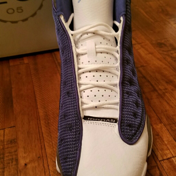 NIB 2005 Men\'s NIKE Air Jordan Retro 13 Blue Flint main image 4