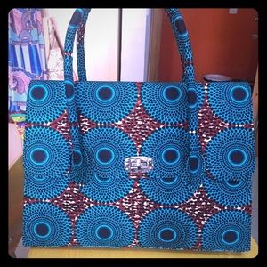 Hobo bag made with African print fabric