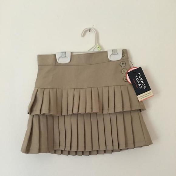 NWT French Toast khaki uniform scooter skirt