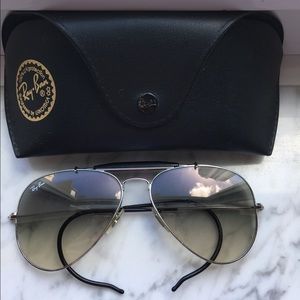 Ray Ban 'Outdoorsman' Aviator Sunglasses - Men's