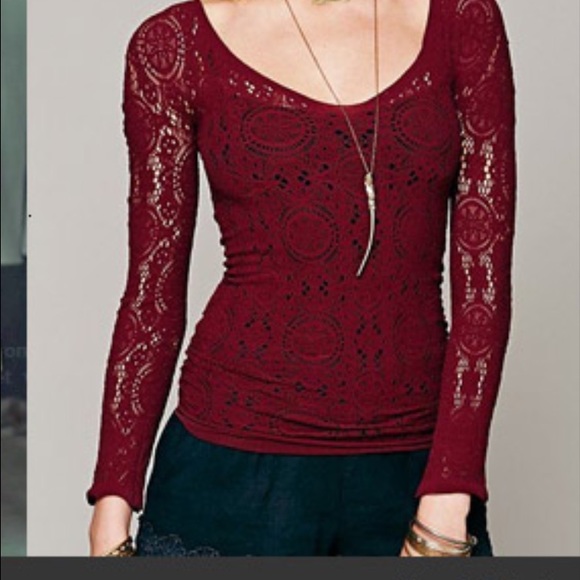 Free people intimately lace top - Picture 1 of 3