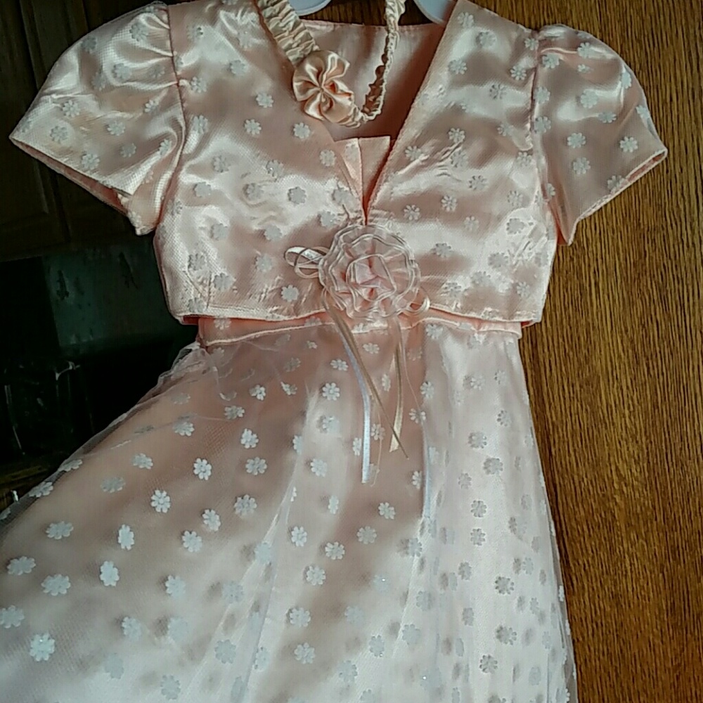 Lace and Satin Dress Set