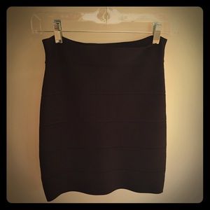 BCBG black bandage skirt