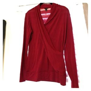 Ann Taylor red sweater.