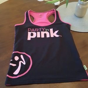 *Sale* Zumba - Racerback tank - Party in pink
