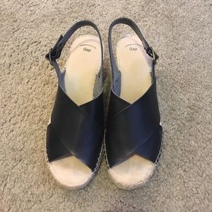 Gap black wedge espadrilles