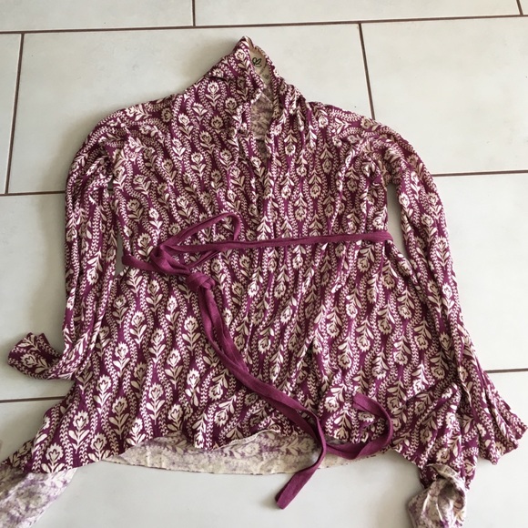Anthropology wrap sweater