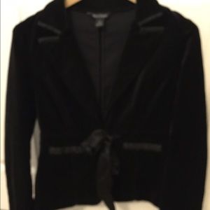 White House Black Market - black velvet jacket