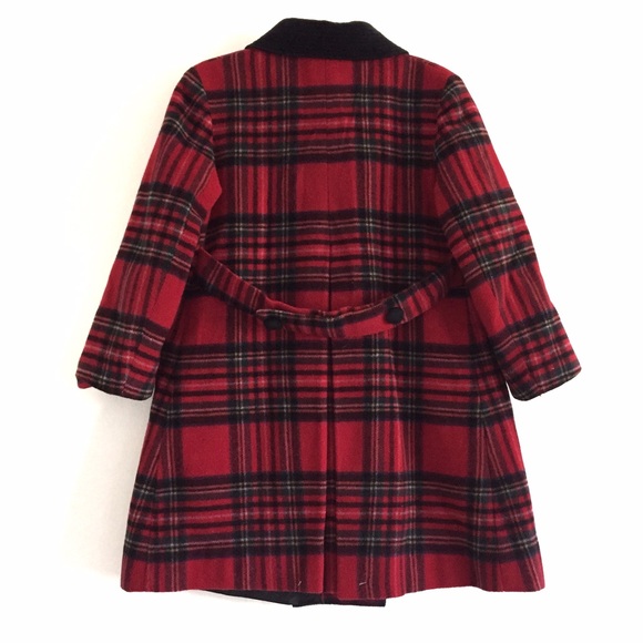 🚫SOLD🚫❤️ENGLISH TARTA CLASIC GIRLS COAT W VELVET - Picture 2 of 4