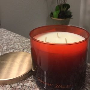 Bath and Body Works candle | Sweater Weather