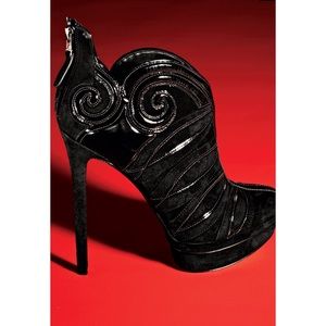 B Brian Atwood Figara Swirl High-Heel Bootie