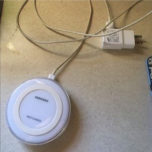 Charging pad on hold